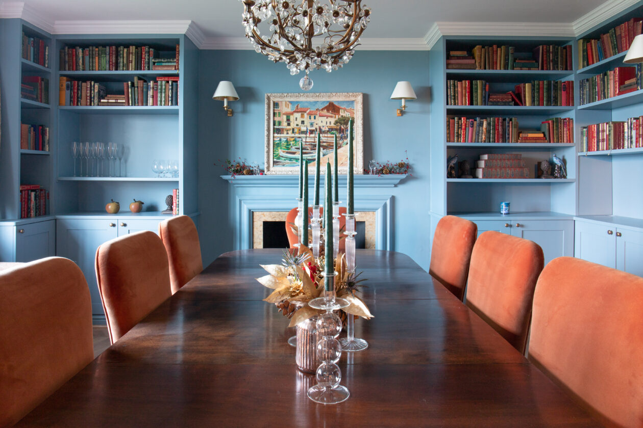 Blyth-Collinson Interior Design Marine Blue walls