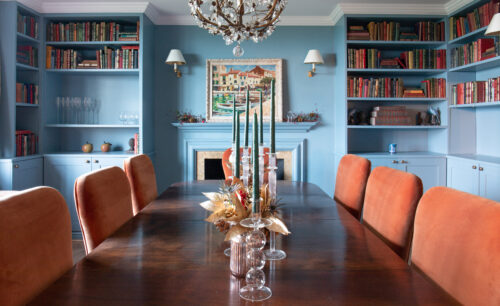 Blyth-Collinson Interior Design Marine Blue walls